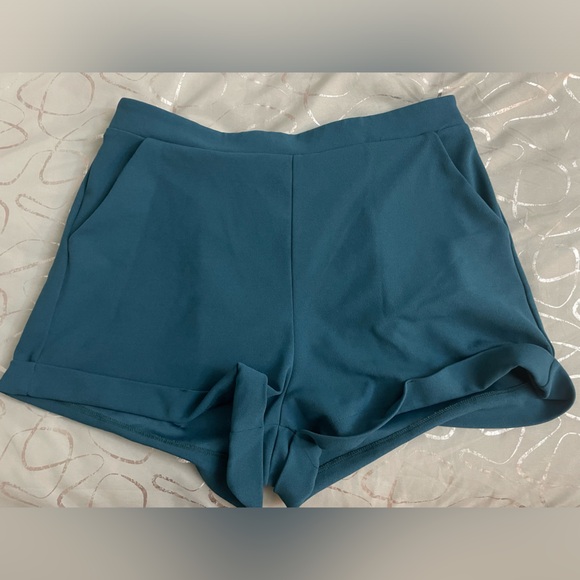 Stretchy Blue Shorts - Picture 1 of 3